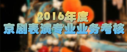 午夜日女人逼国家京剧院2016年度京剧表演专业业务考...